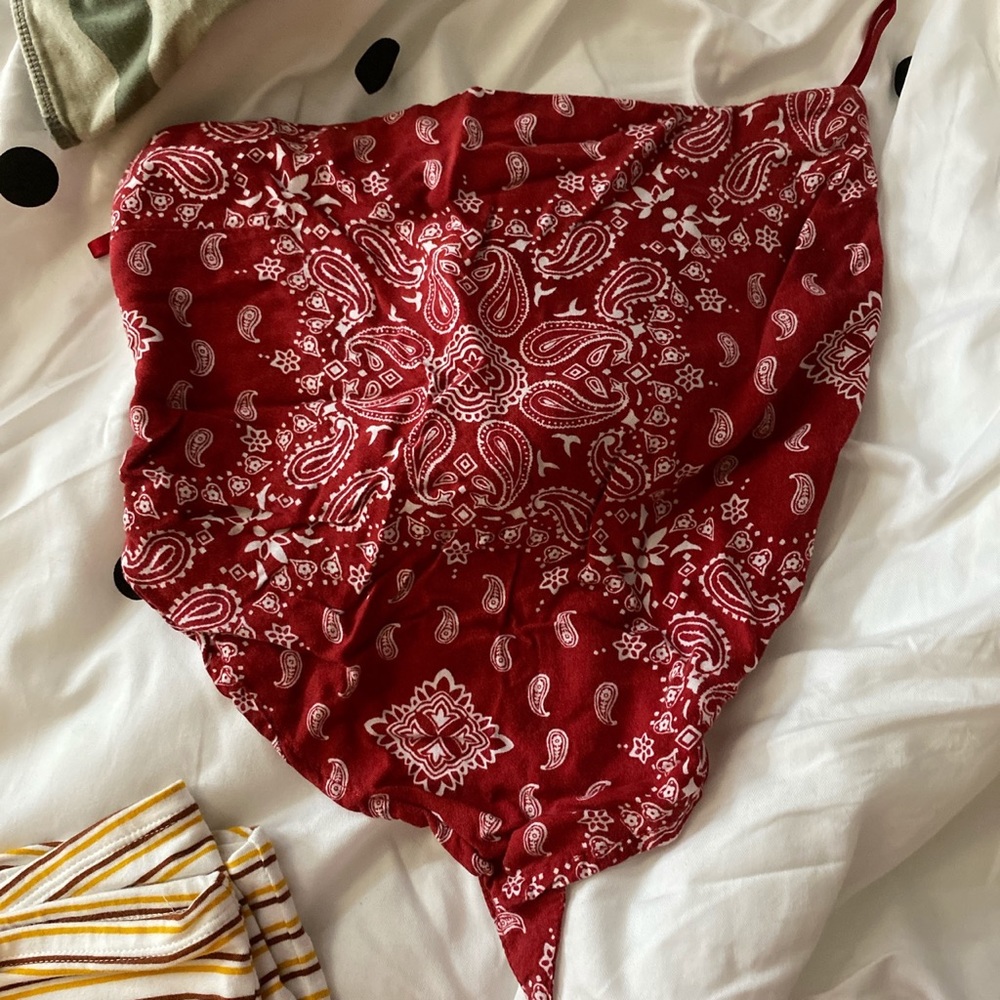Bandana tube top from hollister